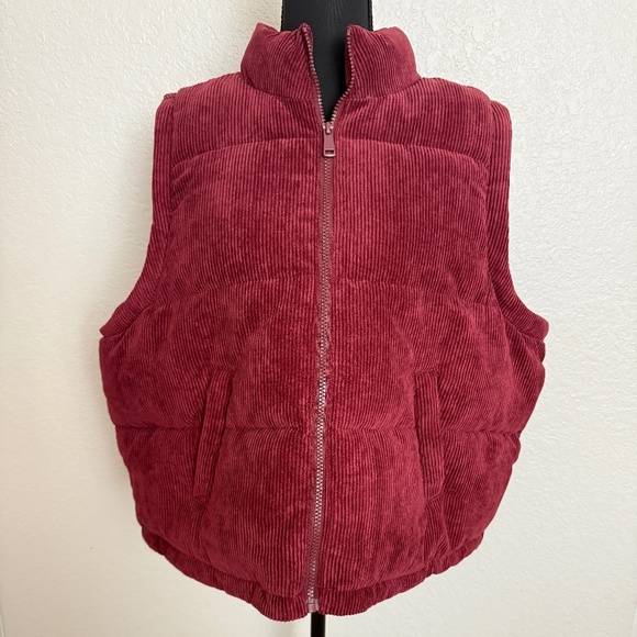 NWT Maurices Corduroy Puffer Vest - Picture 1 of 5